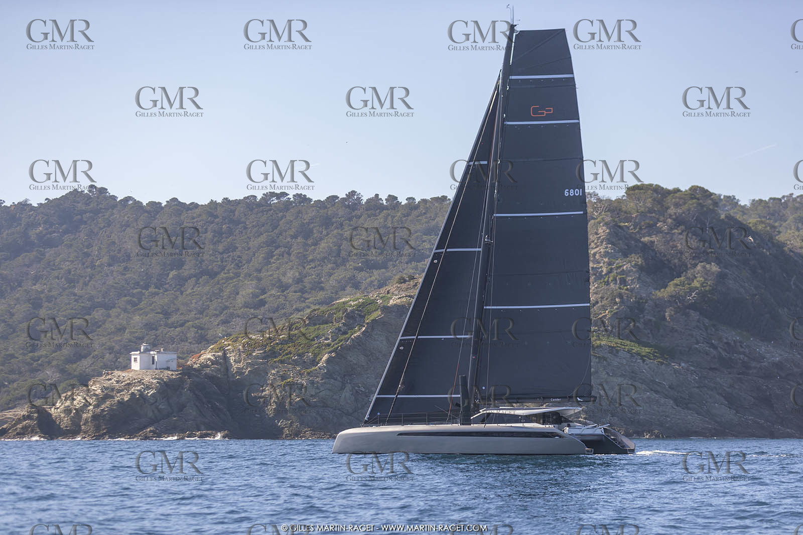 16 02 2019, Porquerolles (FRA,83), Gunboat 68 sail testing  3
