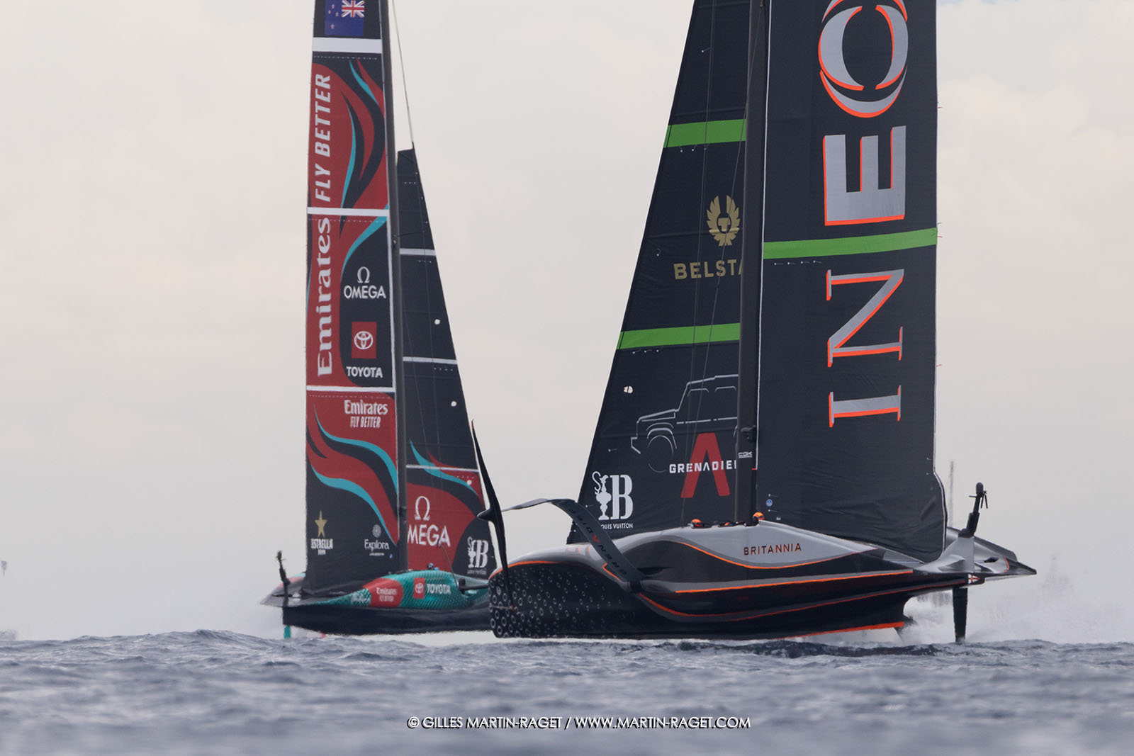 18 10 2024, Barcelona (ESP), Louis Vuitton 37th America's Cup, Final Match, Race Day 5, Race 7