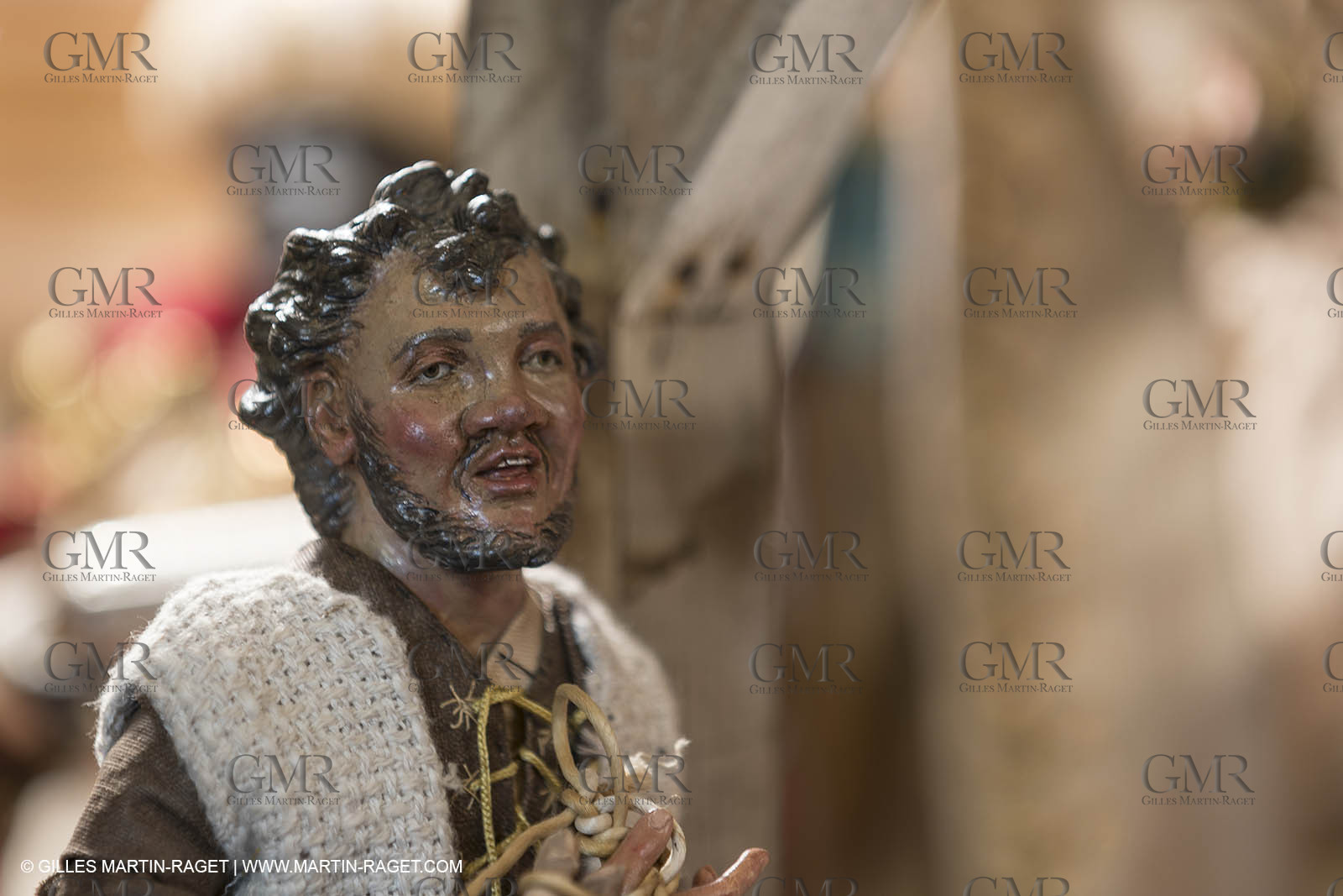 27 01 2018; L'isle sur Sorgue (FRA; 84); Les antiquaires; Crèche et santons de Jean-Jacques Bourgeois