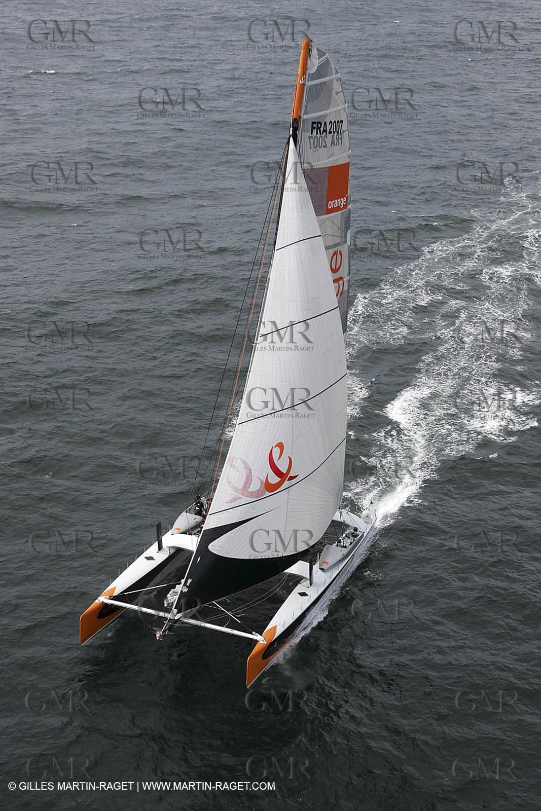 2004 Atlantic record attempt - Orange II at Land's End