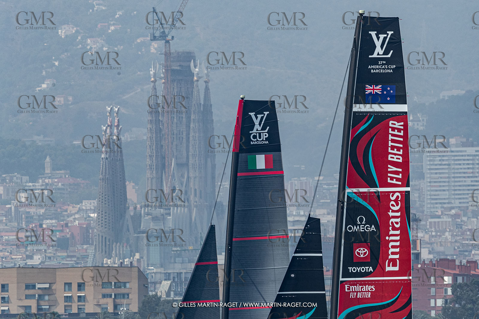 22 08 2024, Barcelona (ESP), Louis Vuitton 37th America's Cup, Louis Vuitton Preliminary Regatta, Race Day 1