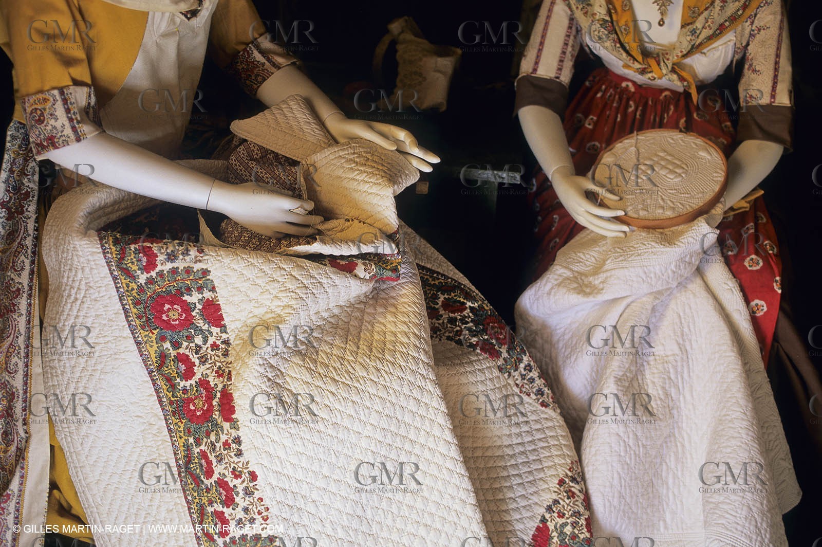 Boutis - cloths from Provence - Souleiado museum - Tarascon (FRA,13)