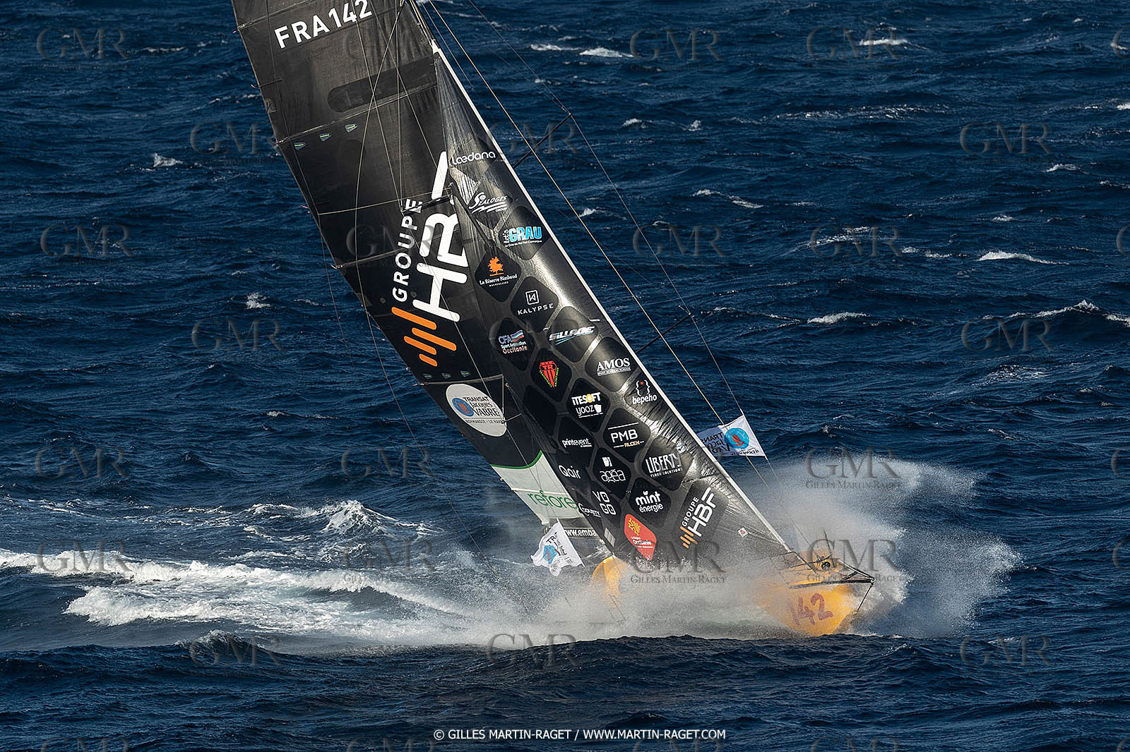 27 08 2021, Marseille (FRA), Transat Jacques Vabre 2021, Class 40, HBF-Reforest'Action (Kito de Pavant, Gwen Gbick)