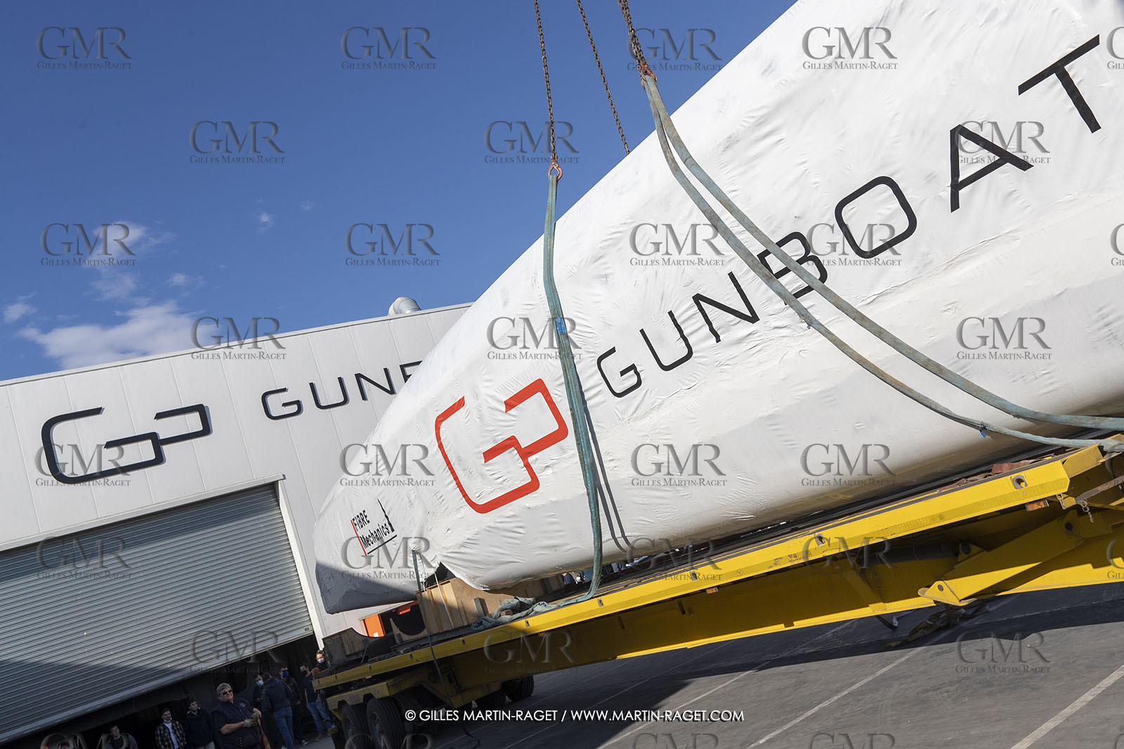 15 02 2022, La Grande Motte (FRA), Gunboat 80  1 hulls delivery