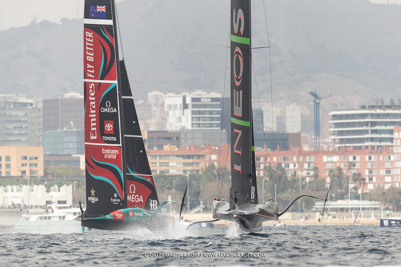 14 10 2024, Barcelona (ESP), Louis Vuitton 37th America's Cup, Final Match, Race Day 3, Raace 4