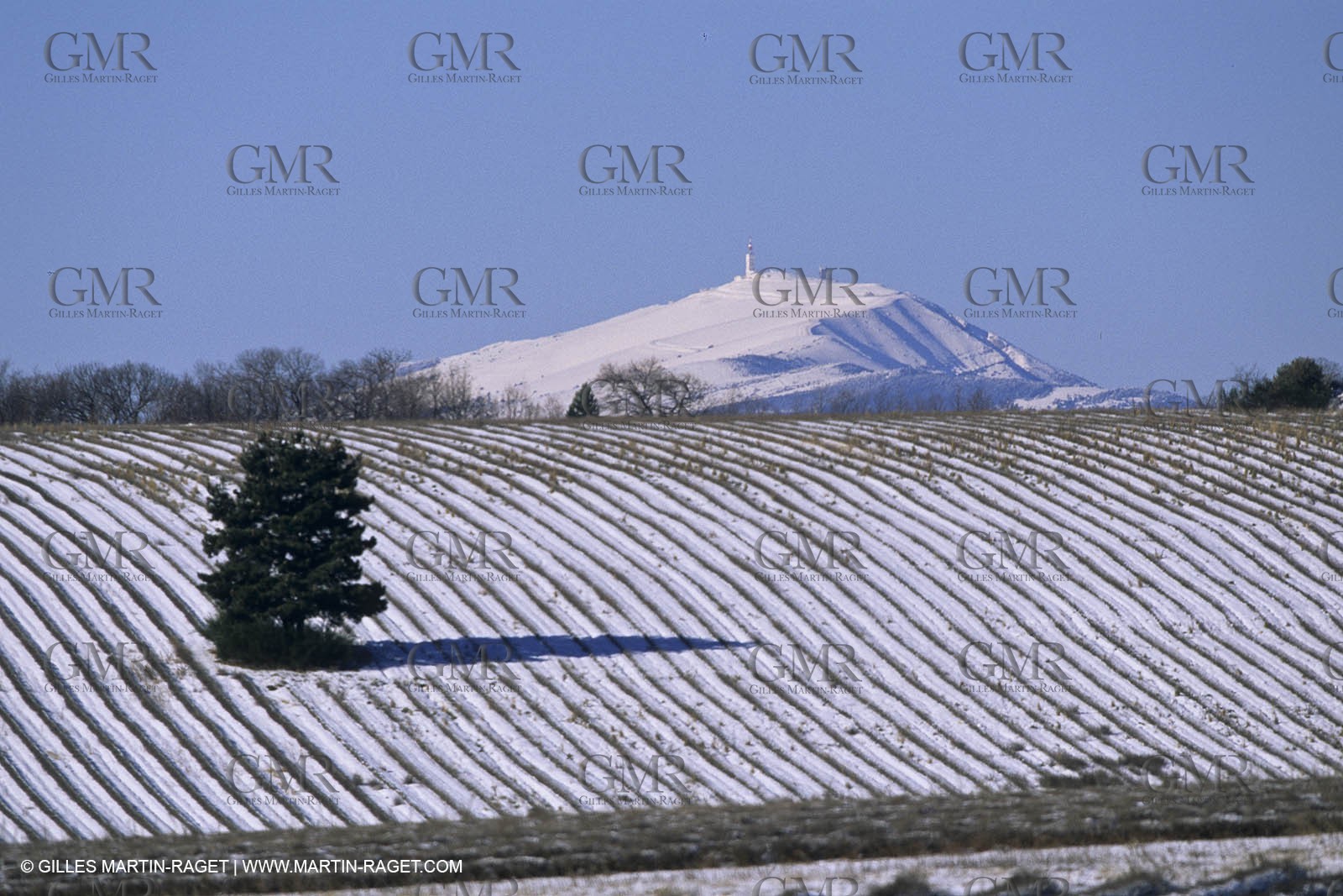 Provence under snow