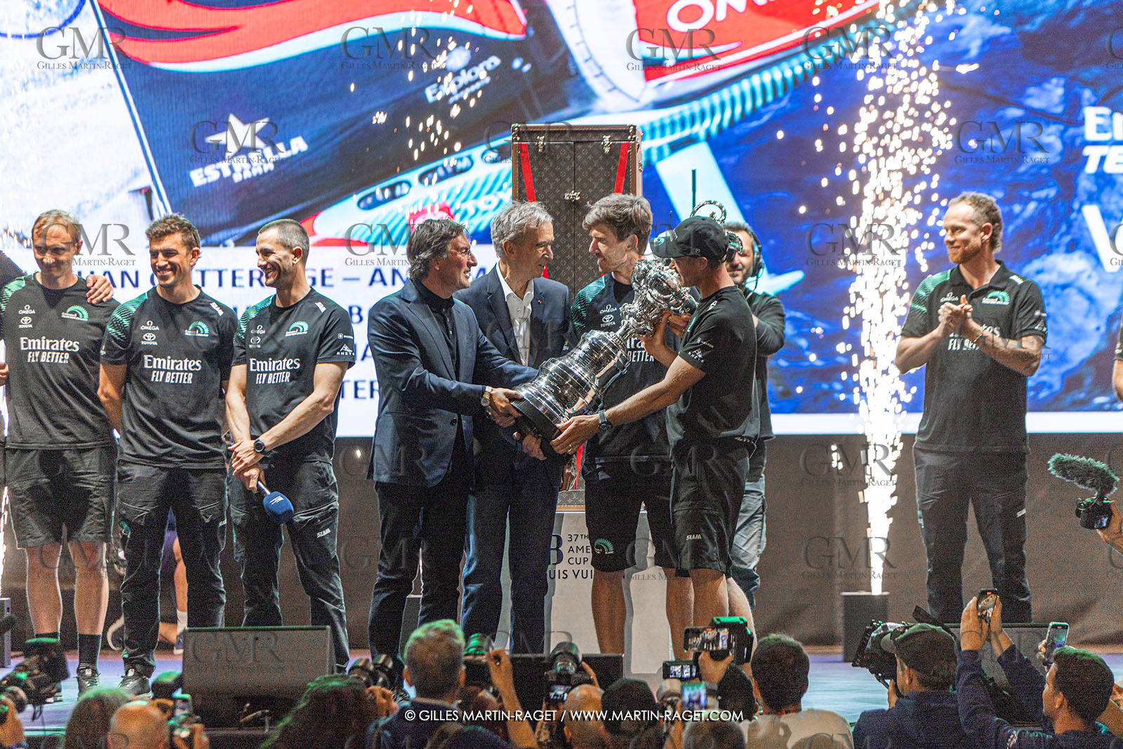 19 10 2024, Barcelona (ESP), Louis Vuitton 37th America's Cup, Final Match, Race Day 6 , Prizegiving