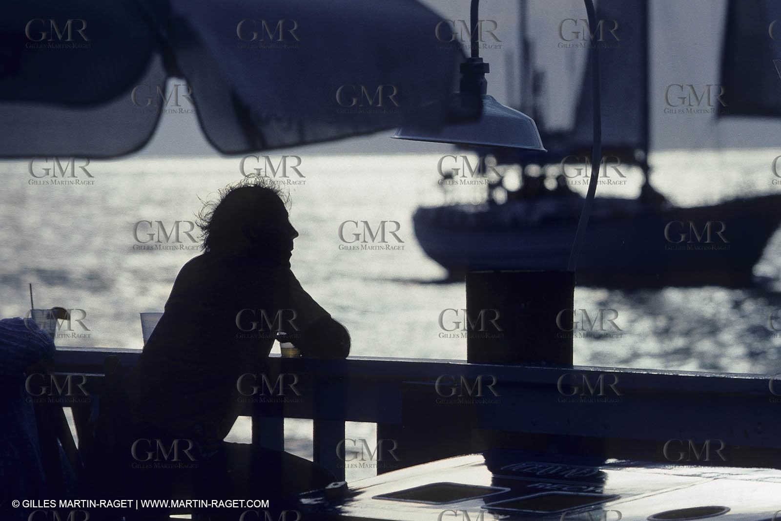 Sailing, cruising, people, only one man