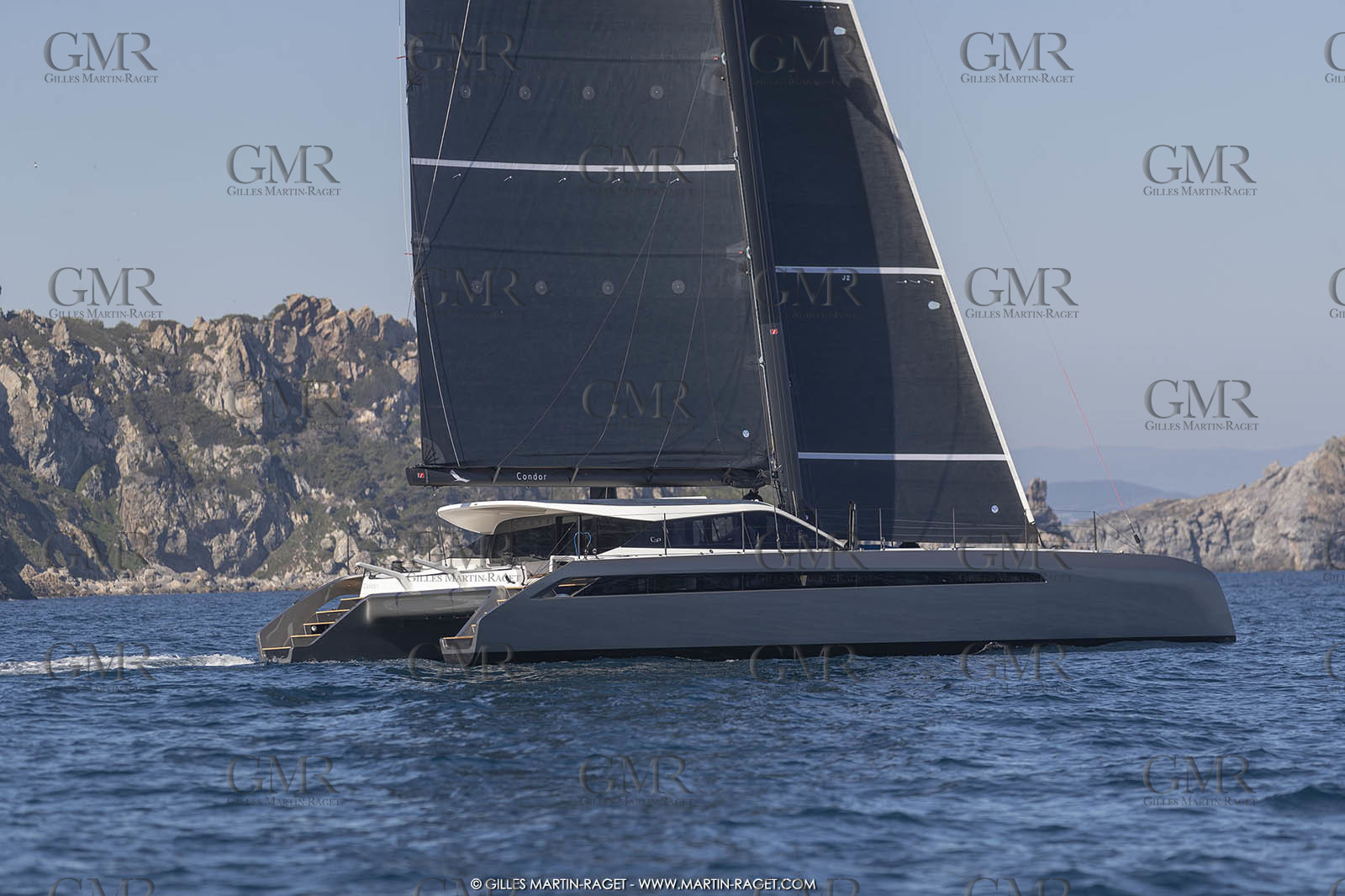 16 02 2019, Porquerolles (FRA,83), Gunboat 68 sail testing  3