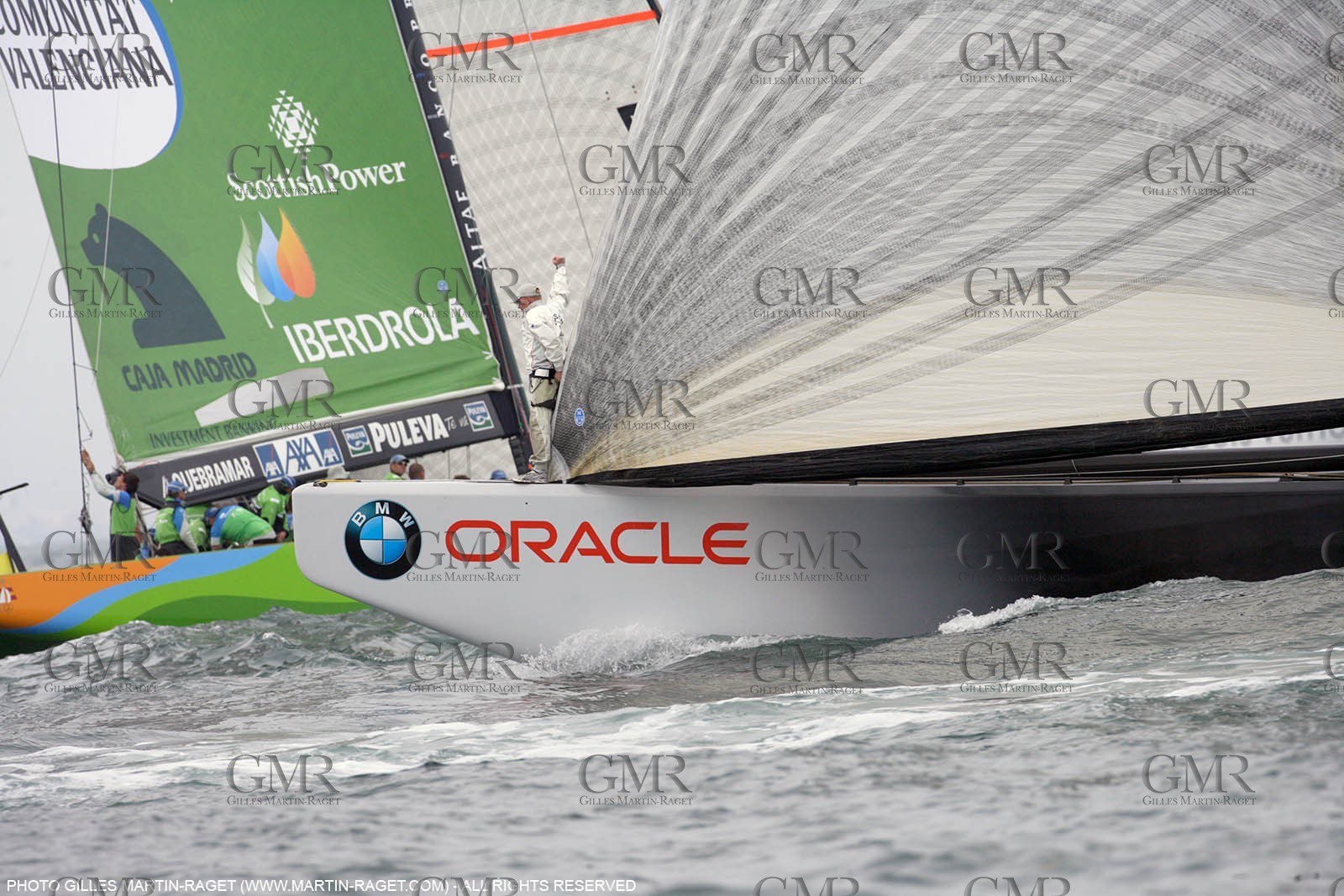 27 04 2007-Valencia (Spain)- 32nd America's Cup - Louis Vuitton Cup - RR1 - Day 12 - BMW ORACLE Racing