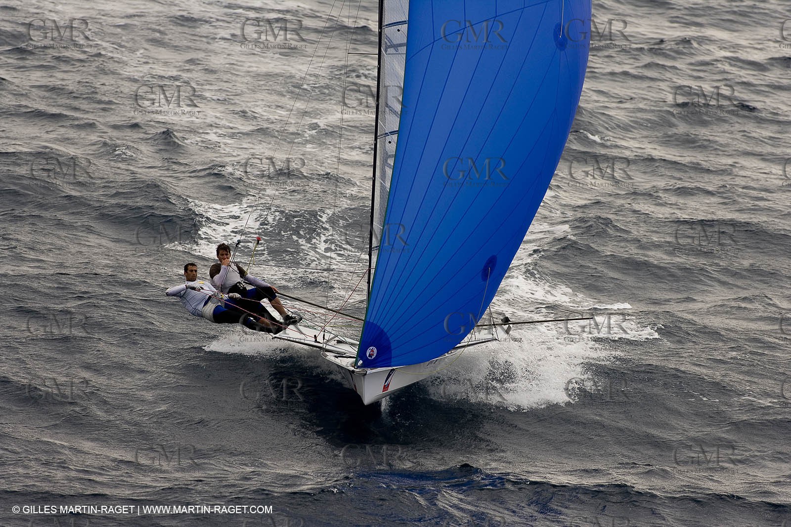 26 04 2007 - 2007 Semaine Olympique Française - Hyères (South of France) - Day 5 - Team France - 49er - LAGRAVIERE-CHRISTIDIS