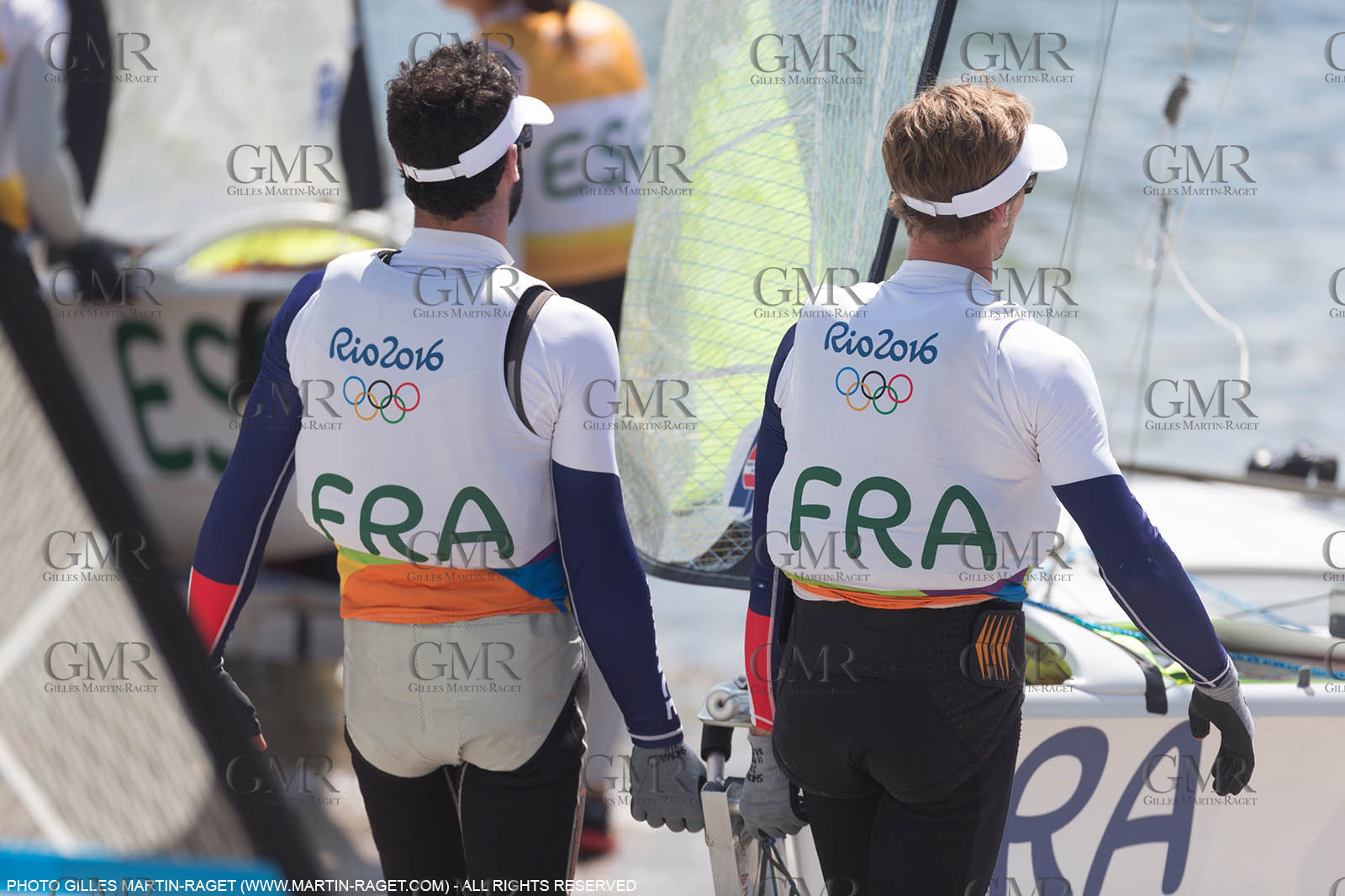 16 08 2016, Rio de Janeiro (BRA), 2016 Olympic Games, Sailing, 49er, Julien d'Ortoli, Noe Delpech