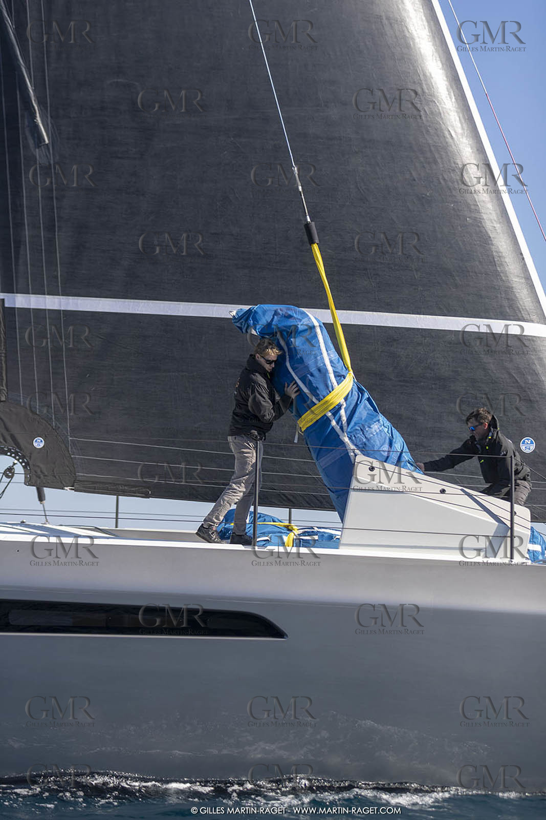 16 02 2019, Porquerolles (FRA,83), Gunboat 68 sail testing  3