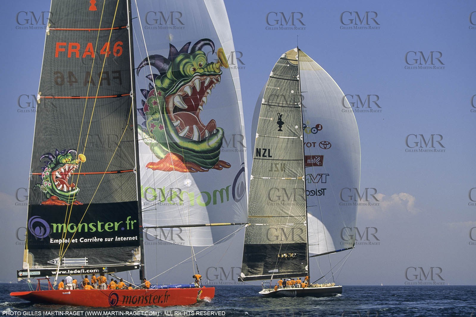 Yacht racing, 30th America's Cup 2000, Auckland (NZL), Le Défi, 6ème Sens