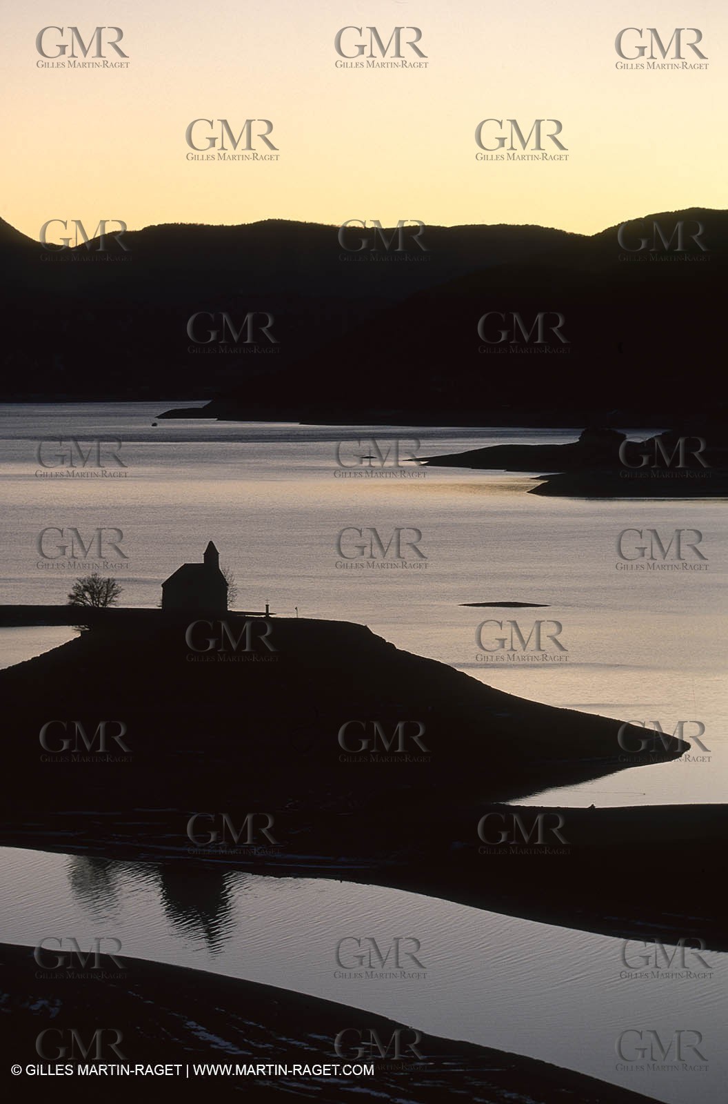 France - Southern Alps - Serre Ponçon Lake - Savines church