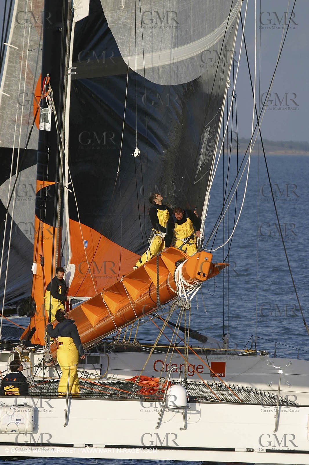 Vannes - Multiplast Boatyard - Orange II 1st sea trial