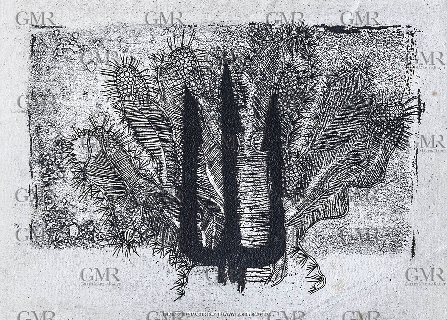 12 07 2020, St Rémy de Provence (FRA, 13) Oeuvre Germaine Richier, gravure