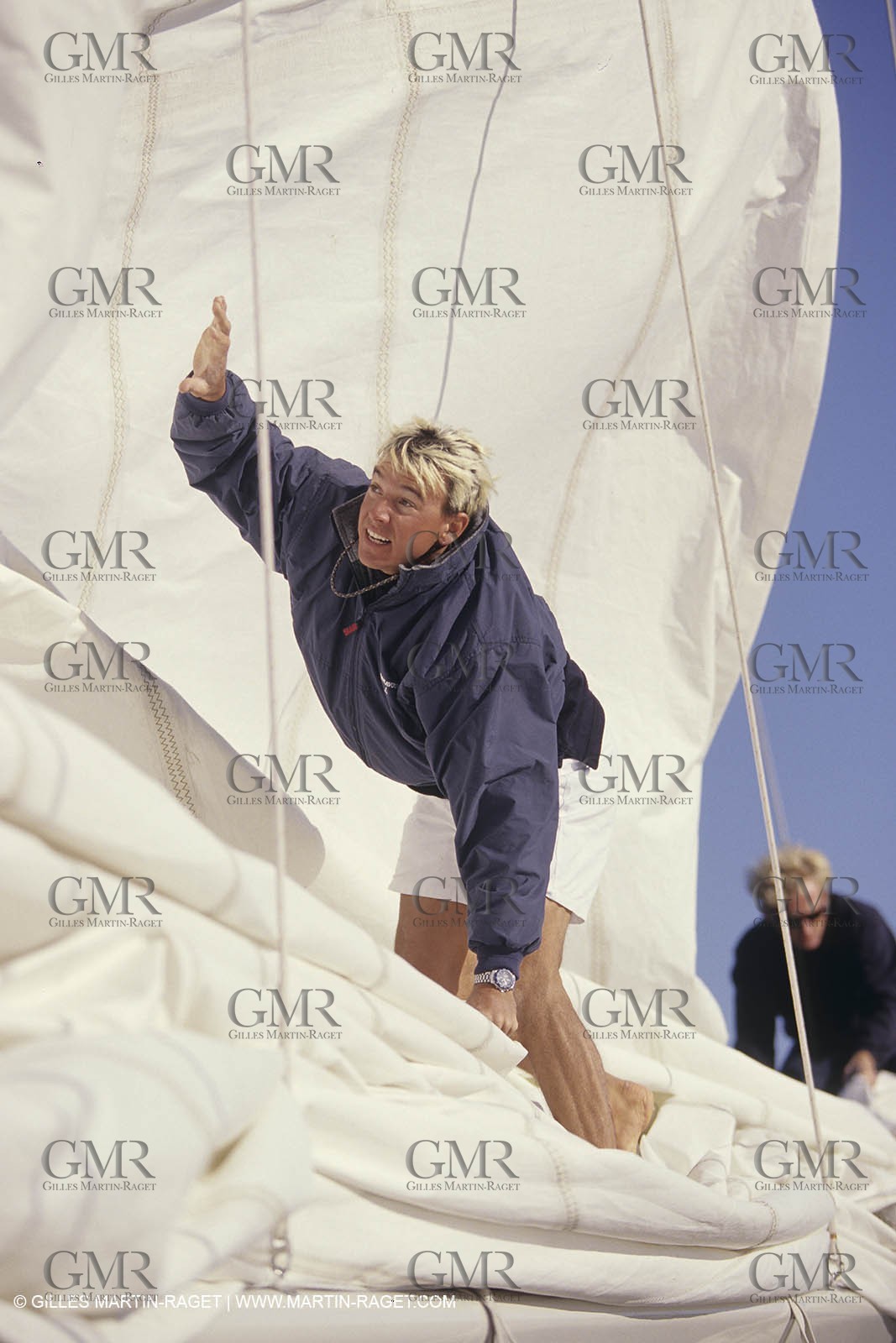 Sailing, cruising, people, only one man