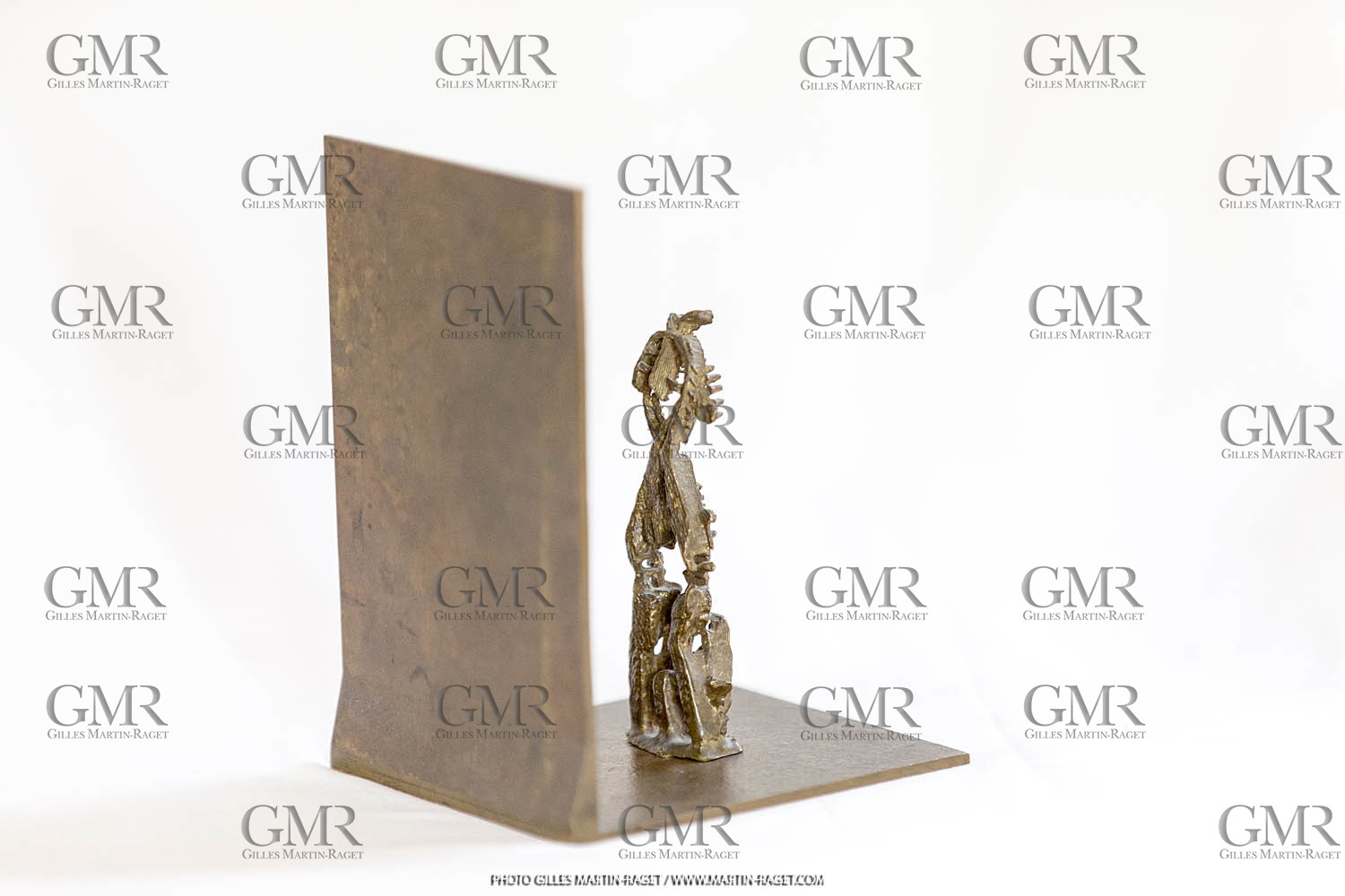 06 03 2016, Saint Etienne du Grès (FRA,13), Oeuvre de Germaine Richier, Seiche n° 27 sur équerre, 1955-56