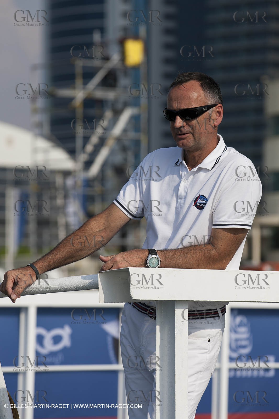 14 11 2010 - Dubai (UAE) - Dubai Louis Vuitton Trophy -  BMW ORACLE Racing - Training - Race Day 1 - Laurent Esquier