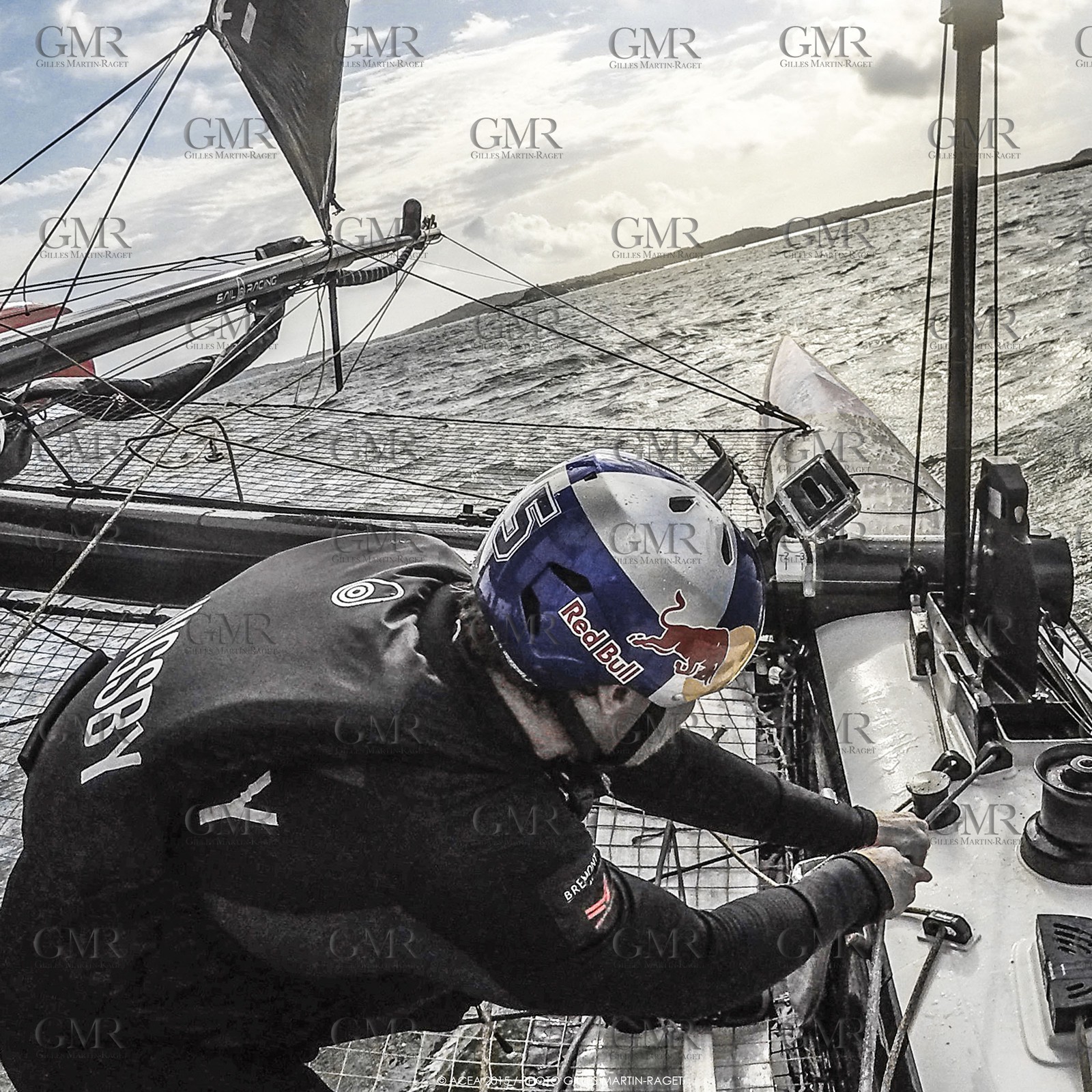 27 08 2015, Göthenburg, (SWE), 35th America's Cup, Louis Vuitton America's Cup World Series Göthenburg 2015, Tech Day, Onboard ORACLE TEAM USA with Joe Newton