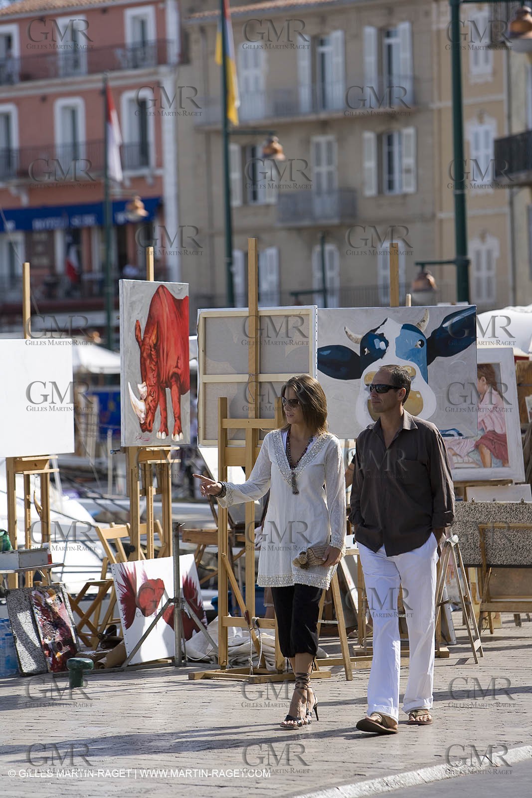 06 09 2007 - Saint Tropez (FRA, 83) - Superyachts - Motoryachts - Mangusta 92 Triple Fun in Saint Tropez - - Shopping in Saint Tropez