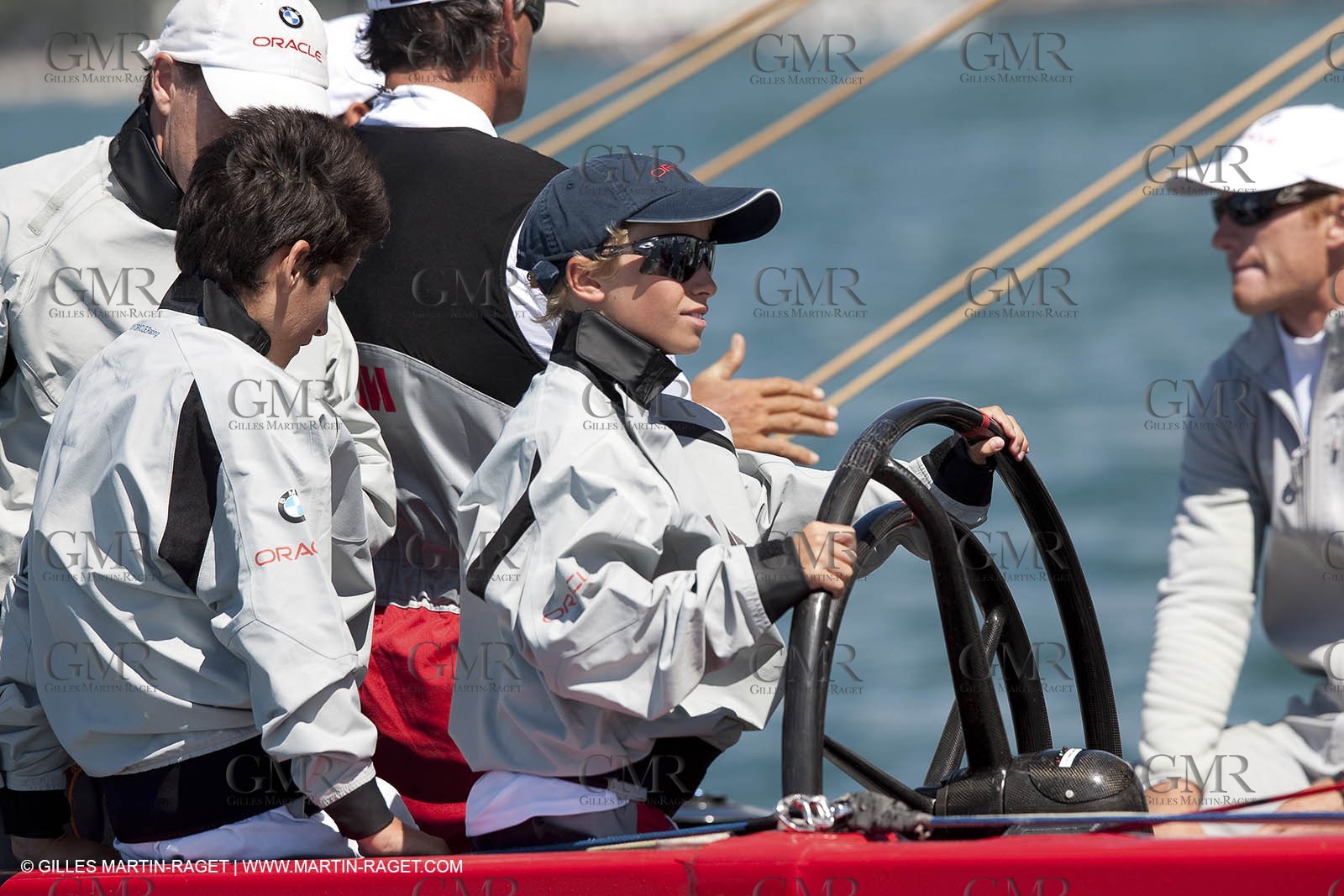 23 01 2009 - Auckland (NZL) -  Louis Vuitton Pacific Series - BMW ORACLE Racing-Tuning up onboard Emirates Team New Zealand yacht