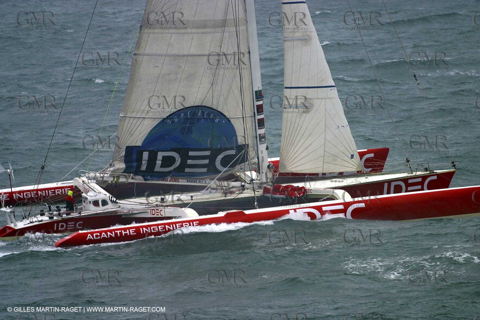 Round the world solo record - Idec - Francis Joyon - Brest finish