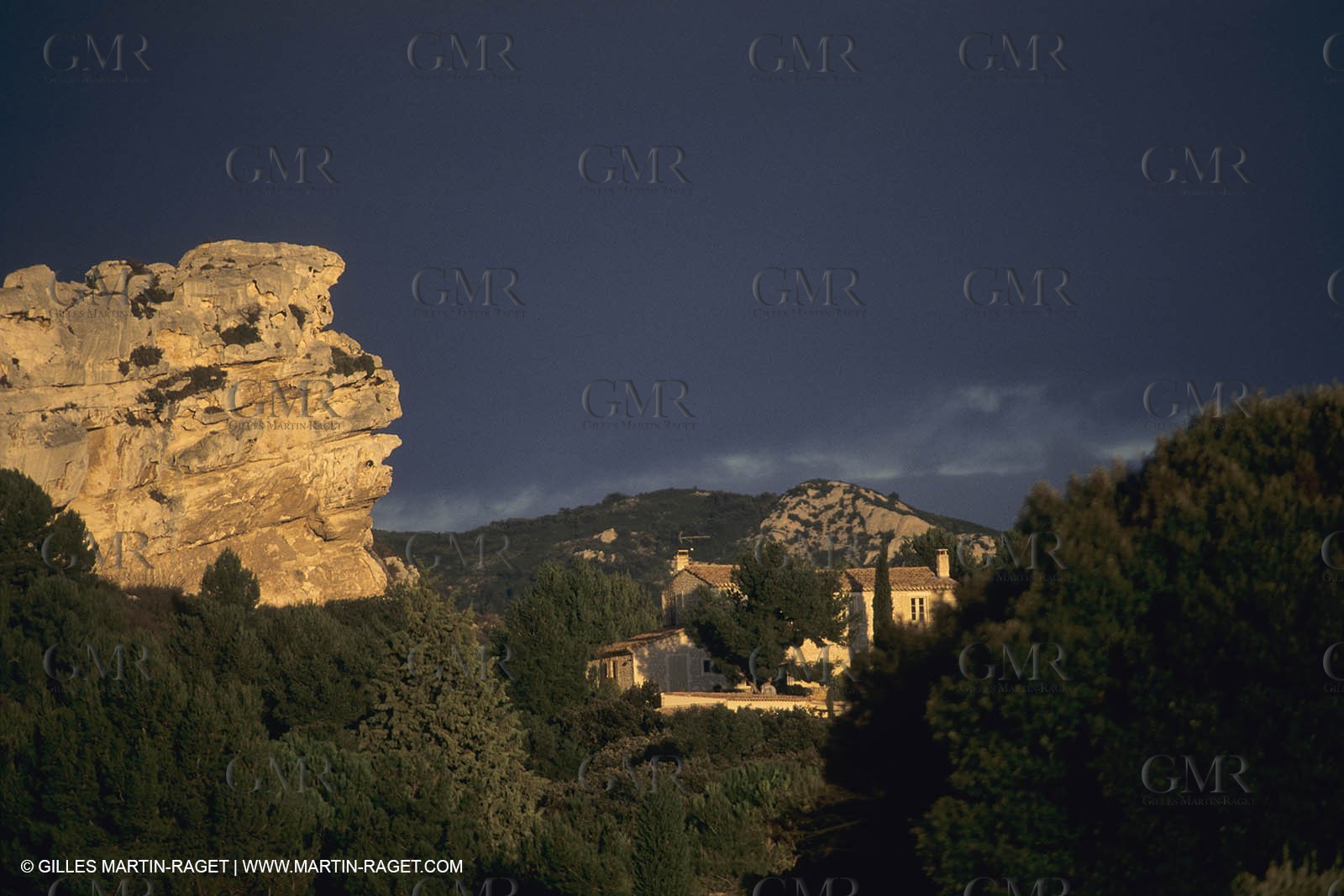 France, Provence, paysage des Alpilles, Alpilles landscapes