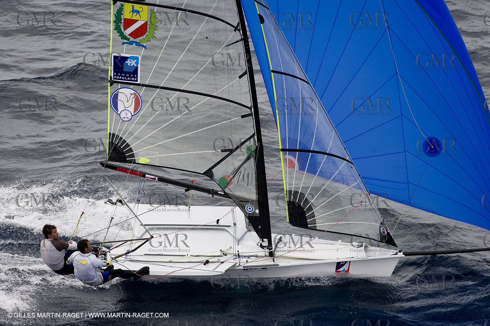 26 04 2007 - 2007 Semaine Olympique Française - Hyères (South of France) - Day 5 - Team France - 49er - LAGRAVIERE-CHRISTIDIS