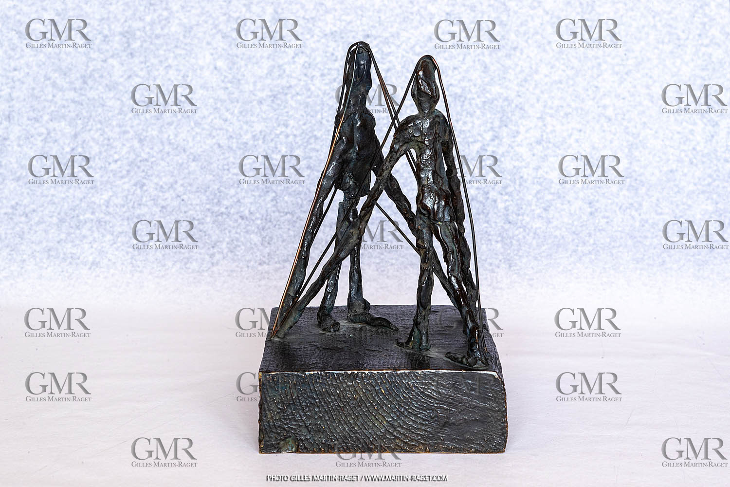 Oeuvre de Germaine Richier, La Lutte, 1946, Epreuve d'exposition