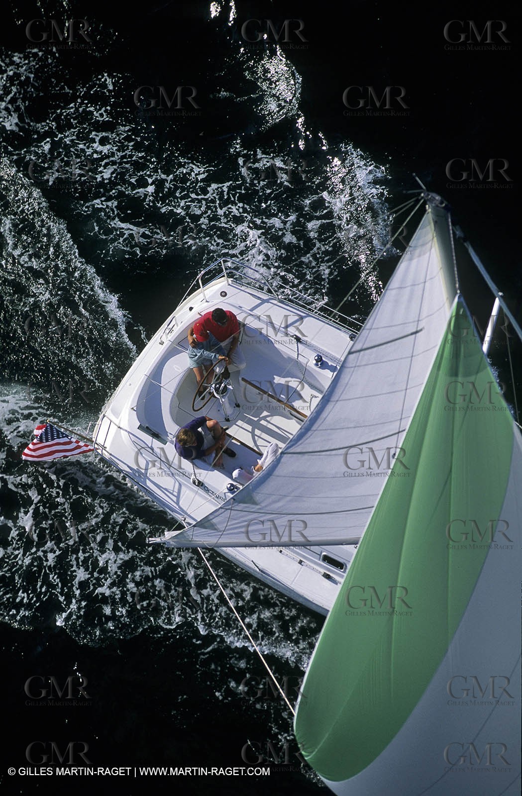 Crusing monohull sailing