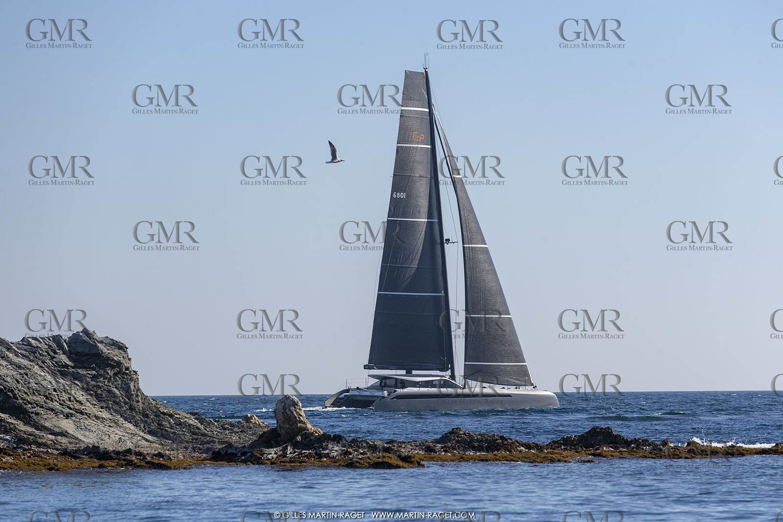 16 02 2019, Porquerolles (FRA,83), Gunboat 68 sail testing  3