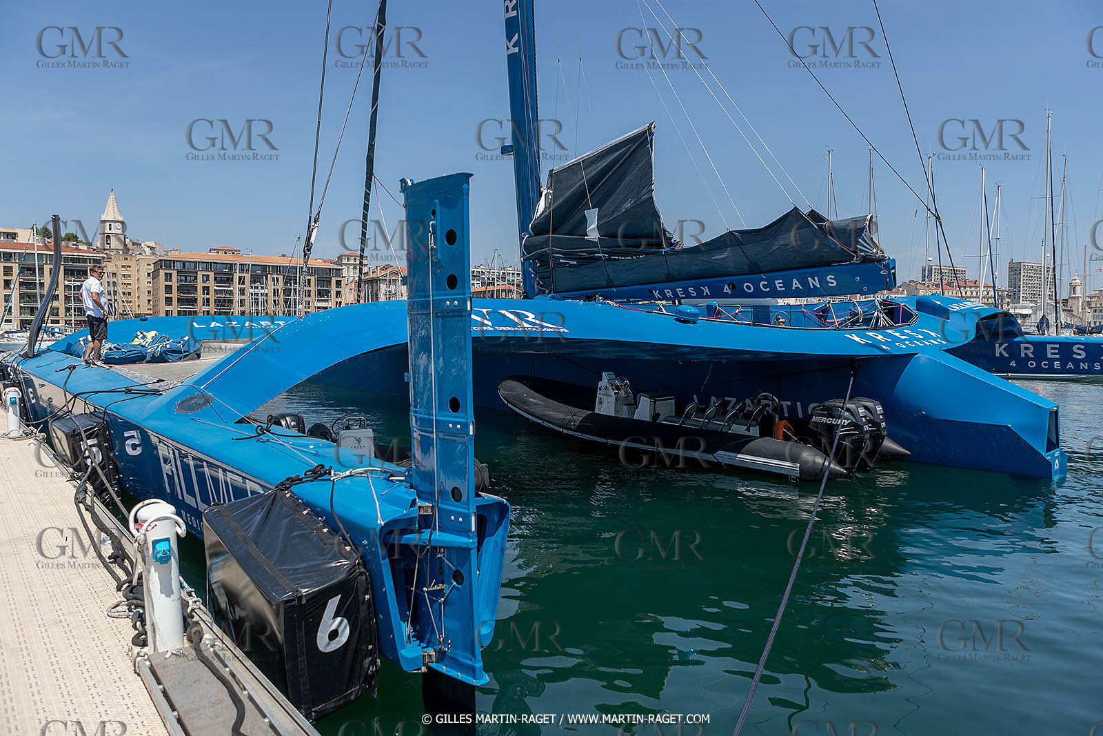 18 05 2022, Marseille (FRA), APremière navigation du trimaran Ultim SVR LAZARTIGUE à Marseille