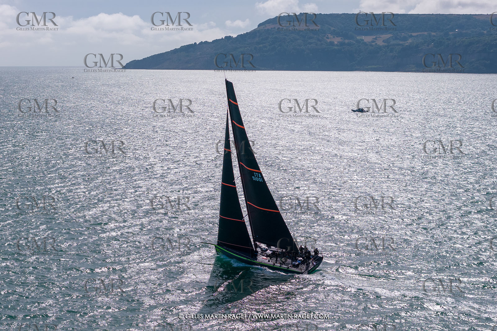 19 07 2025, Cowes (UK, IOW), Admiral's Cup 2025, Channel Race Start, Django WR51, Yacht Club Coasta Smeralda - ITA