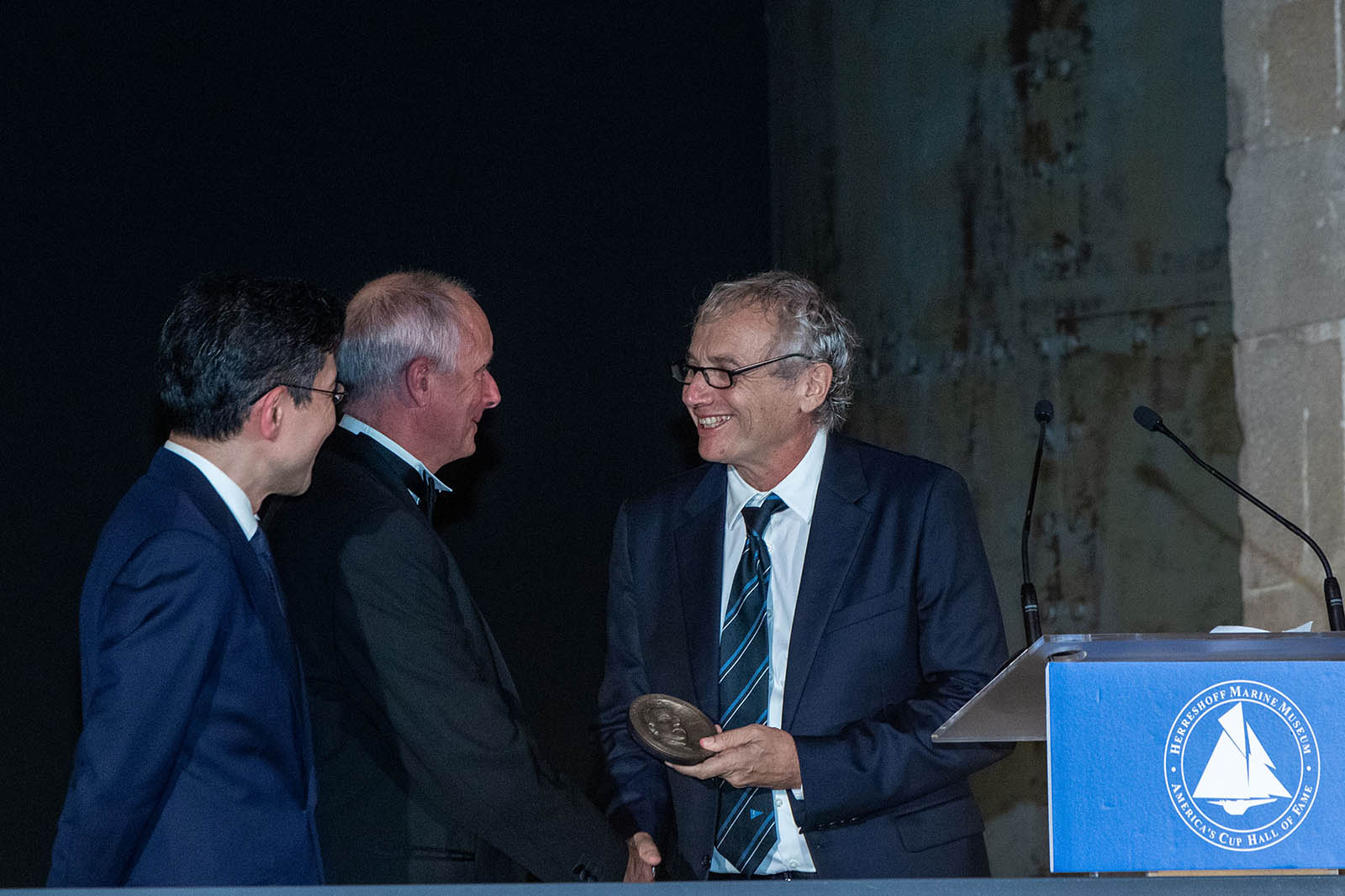 14 10 2024, Barcelona (ESP), Louis Vuitton 37th America's Cup, Final Match, Race Day 3, Hall Of Fame induction ceremony, Matteo Plazzi for Cino Ricci