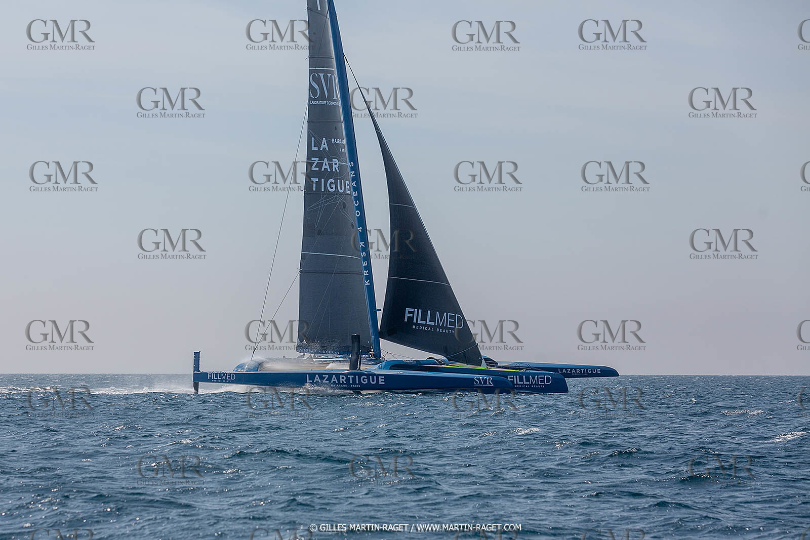 18 05 2022, Marseille (FRA), APremière navigation du trimaran Ultim SVR LAZARTIGUE à Marseille