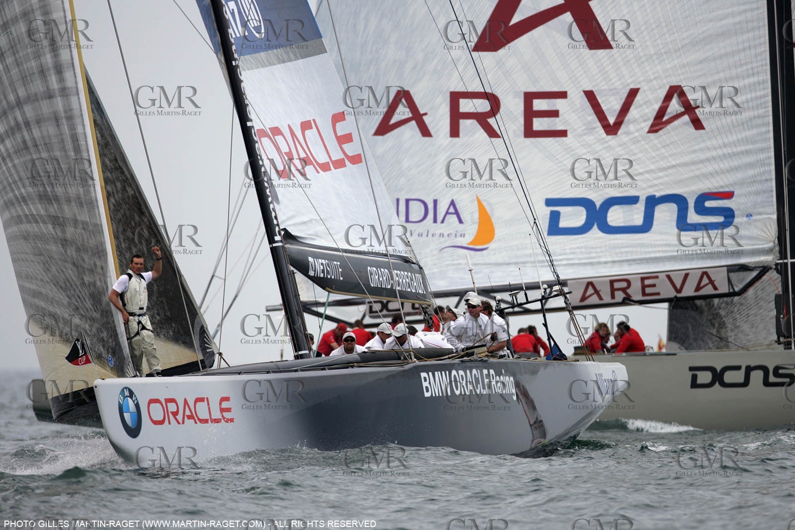 25 04 2007-Valencia (Spain)- 32nd America's Cup - Louis Vuitton Cup - RR1 - Day 10 - BMW ORACLE Racing