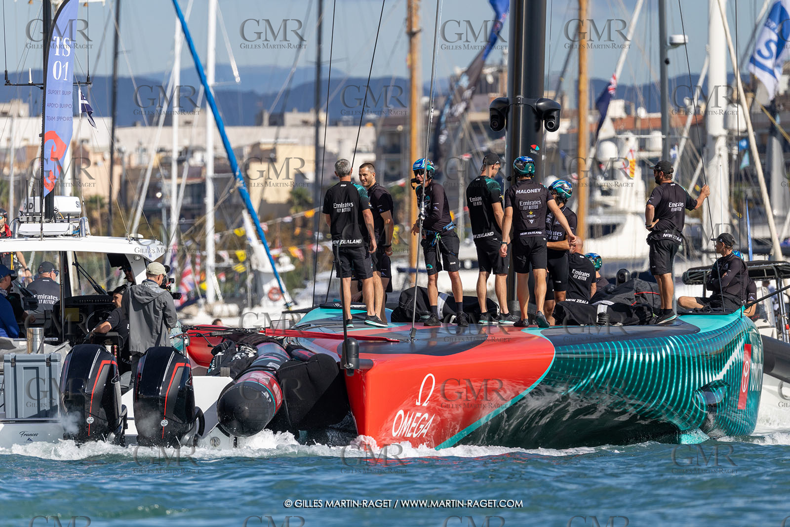 19 10 2024, Barcelona (ESP), Louis Vuitton 37th America's Cup, Final Match, Race Day 6, Dock out