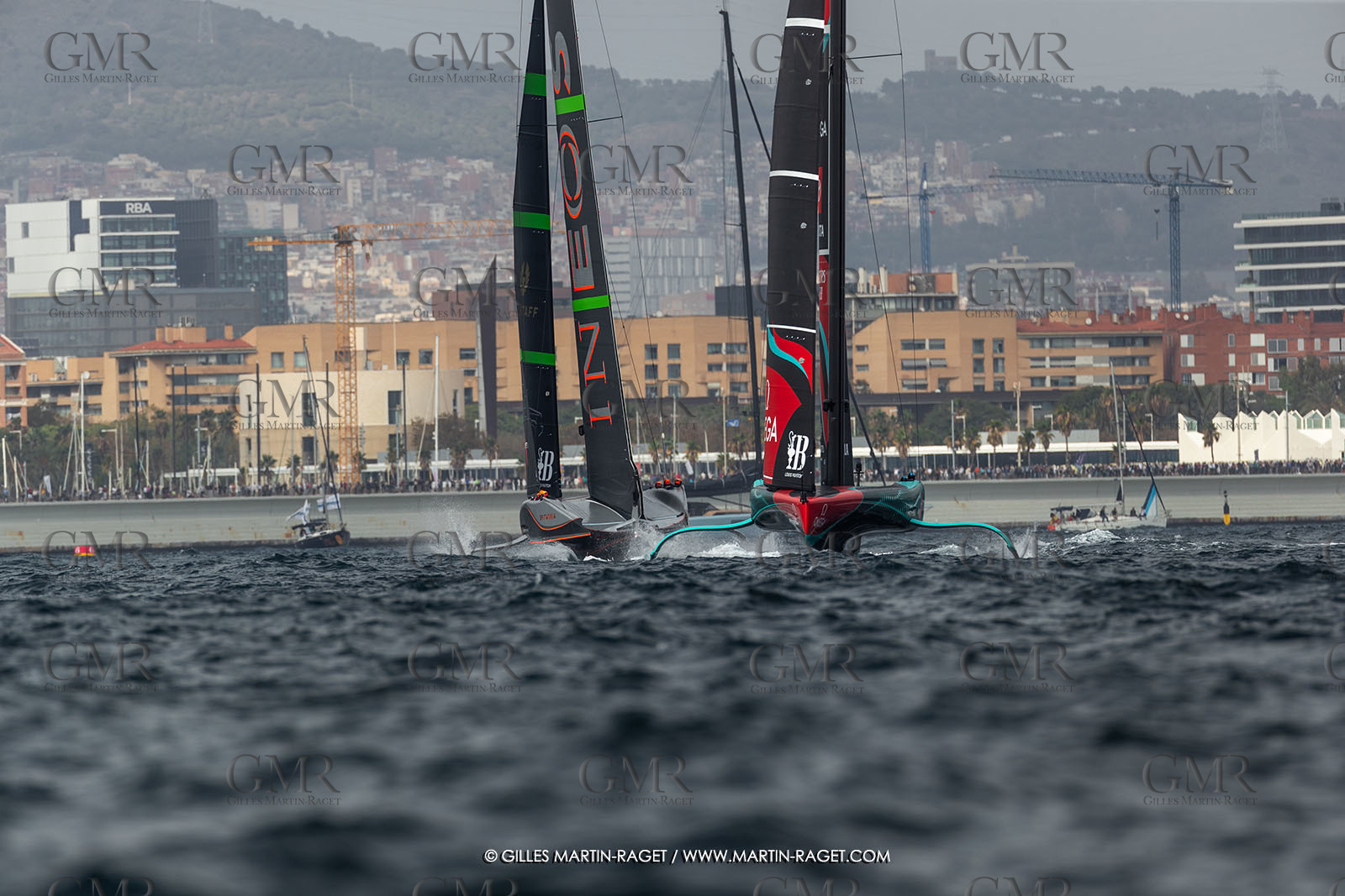 13 10 2024, Barcelona (ESP), Louis Vuitton 37th America's Cup, Final Match, Race Day 2, race 3