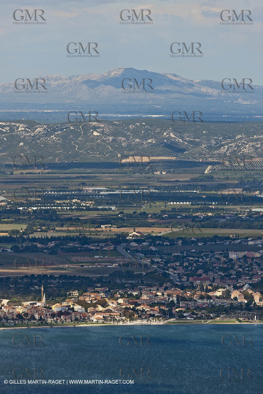 25 09 2010 - Aerial Camargphotos of the coastline from Marseille to La Grande Motte via the Camargue - Berre l'étang