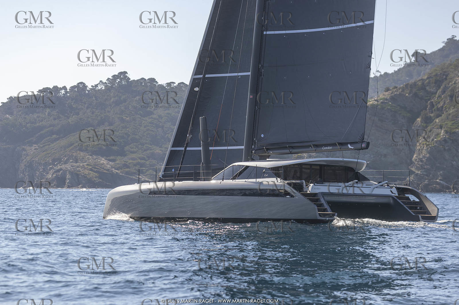 16 02 2019, Porquerolles (FRA,83), Gunboat 68 sail testing  3