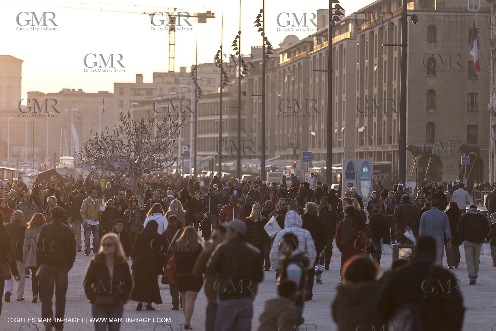 02 02 2013,  Marseille, FRA, 13, Inauguration de l'ombrière et du Vieux Port semi-piétonnier