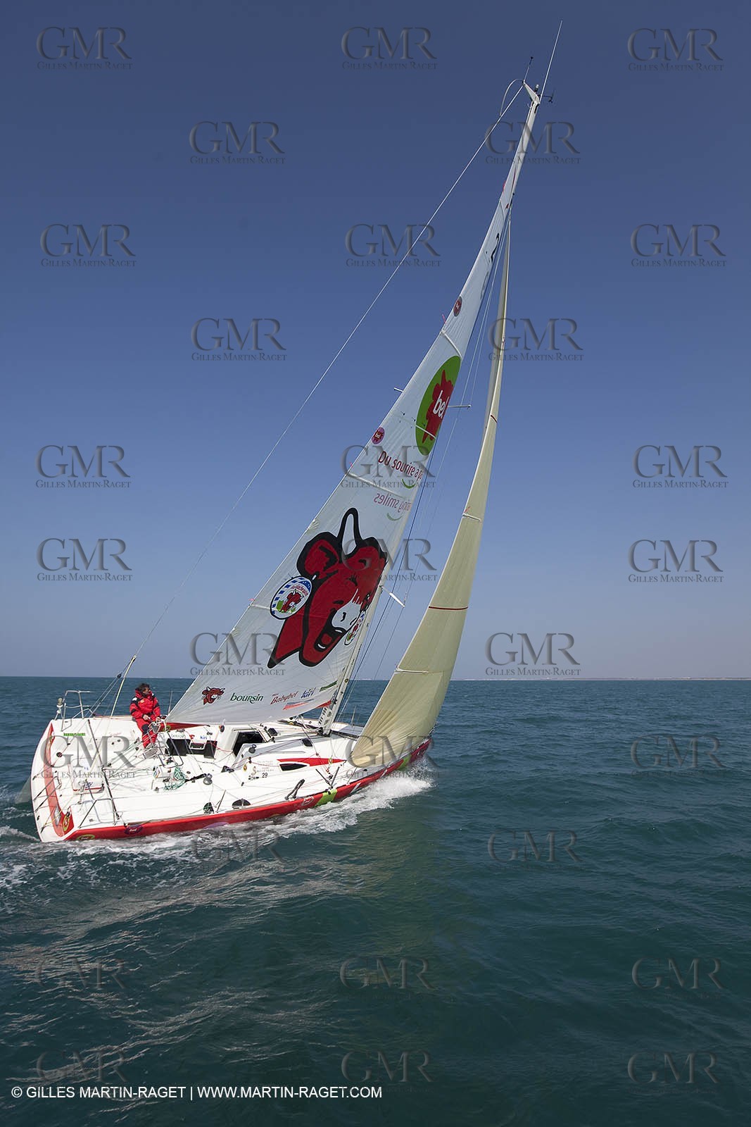 13 03 2010 -  La Grande Motte   Port Camargue (FRA) - Groupe Bel - Kito de Pavant   Sebastien Audigane training for Transat AG2R