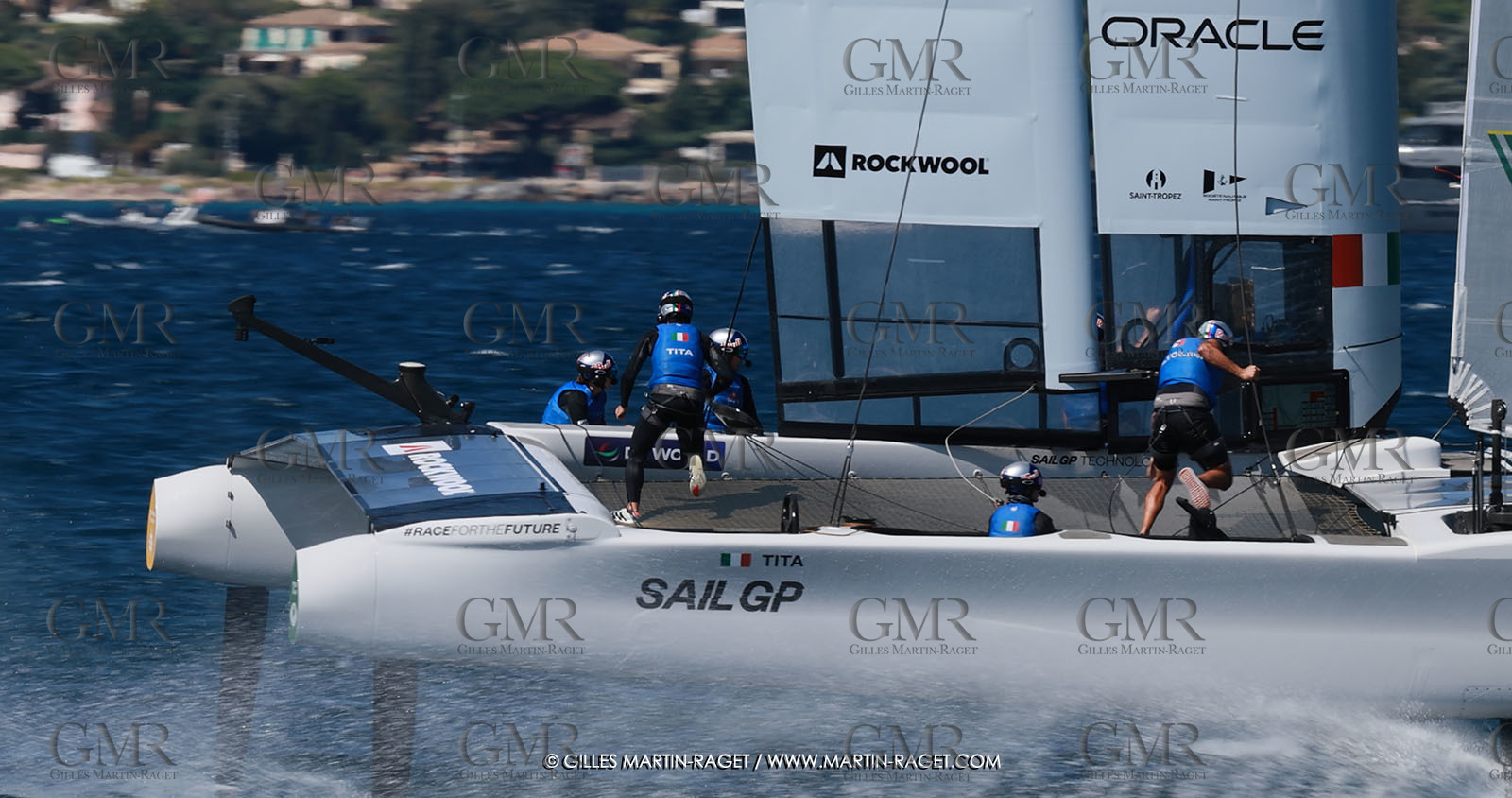 10 09 2025, Saint-Tropez,(FRA), Rockwool SailGP France Saint-Tropez, Race Day 1