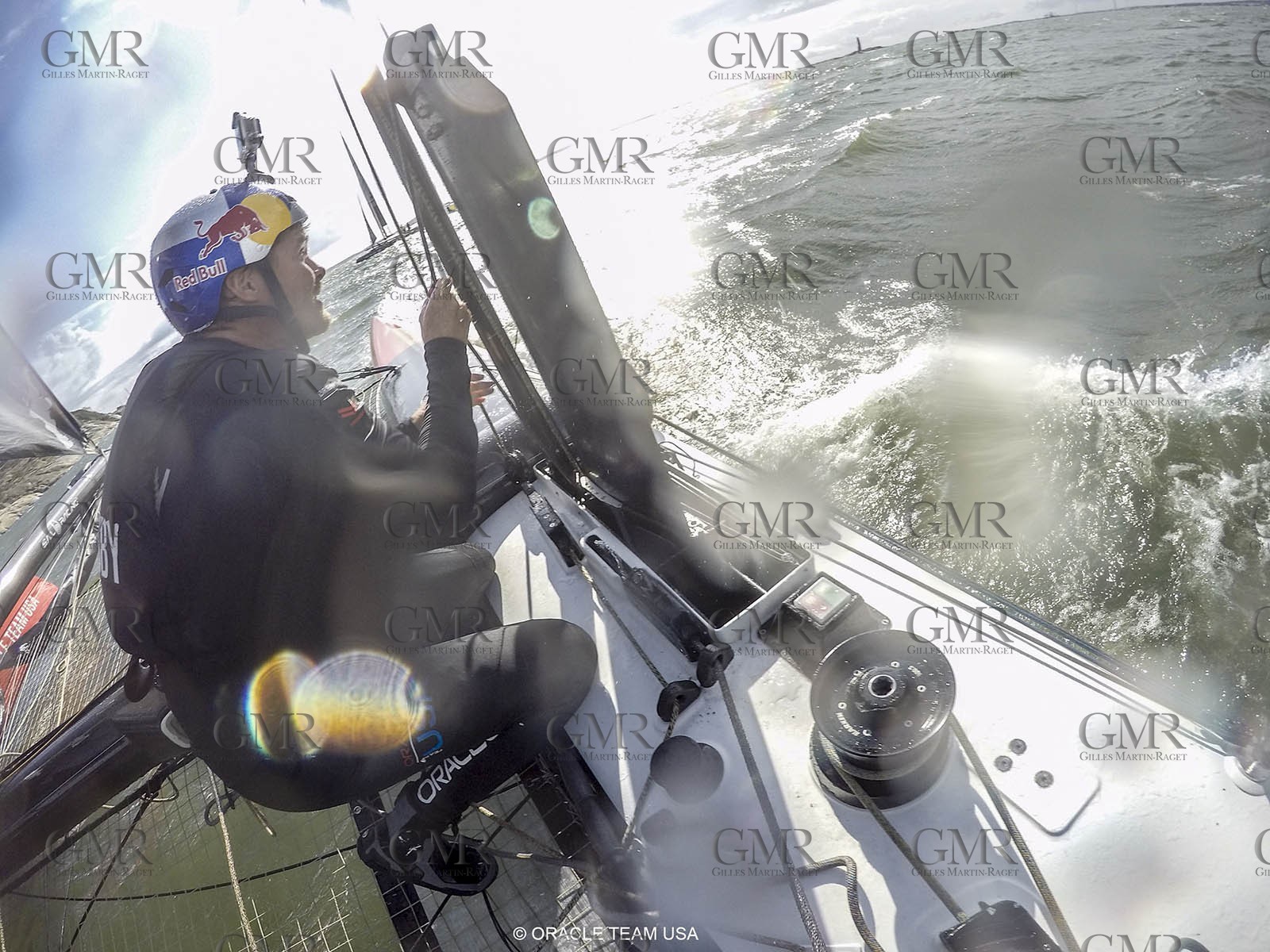 27 08 2015, Göthenburg, (SWE), 35th America's Cup, Louis Vuitton America's Cup World Series Göthenburg 2015, Tech Day, Onboard ORACLE TEAM USA with Joe Newton