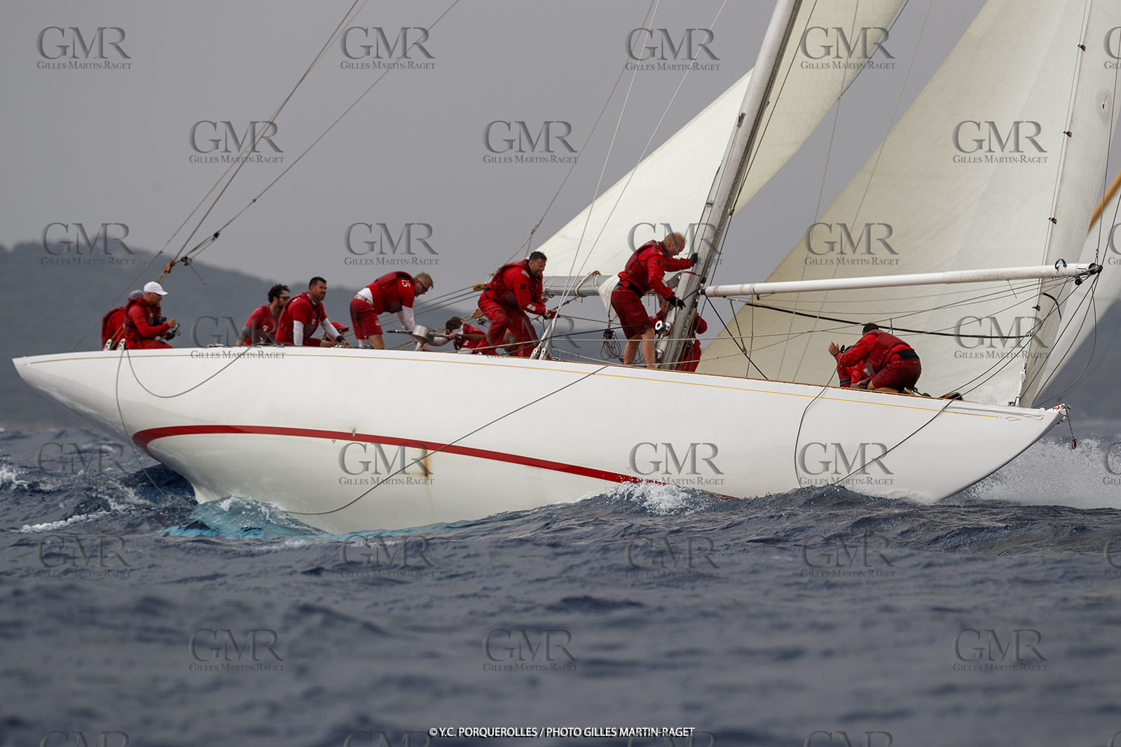 19 06 2024, Porquerolles Island (FRA), Championnat du monde des 12 m JI 2024, Race Day 1