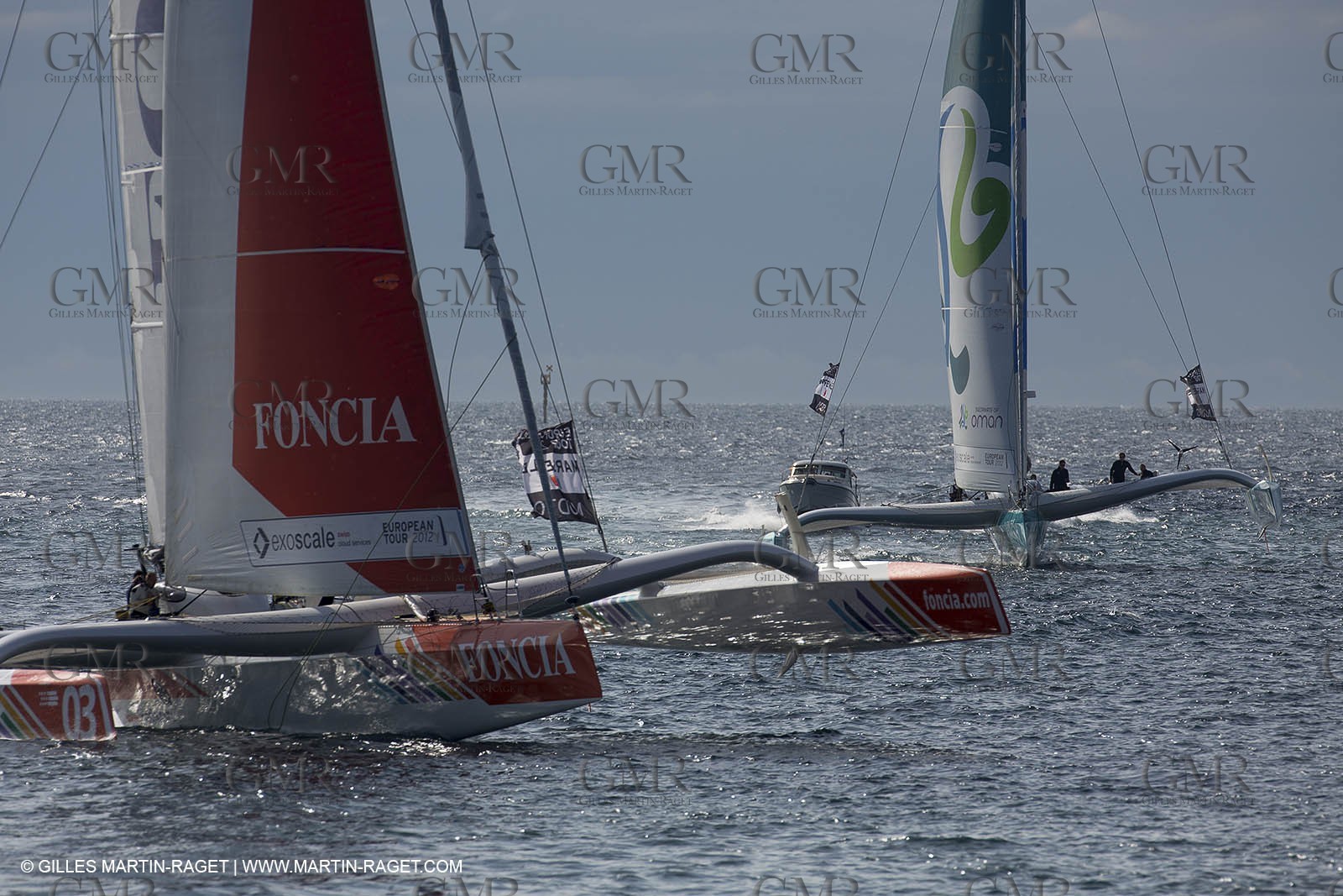 29 09 2012 - Marseille (FRA,13) - Alpari World Match Race Tour - Match Race France 2012 - Day 5 - Final Ian Williams (GBR) Vs William Tiller (NZL)