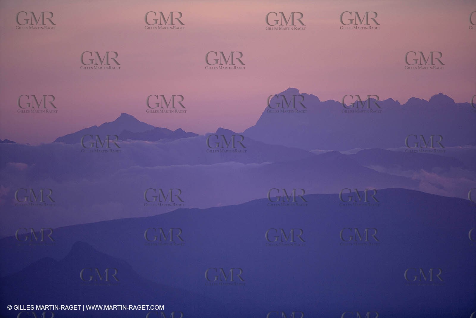 01 09 2007 - Mount Ventoux summit - view toward north and east with Haute Provence and south Alps (Oisans chain)