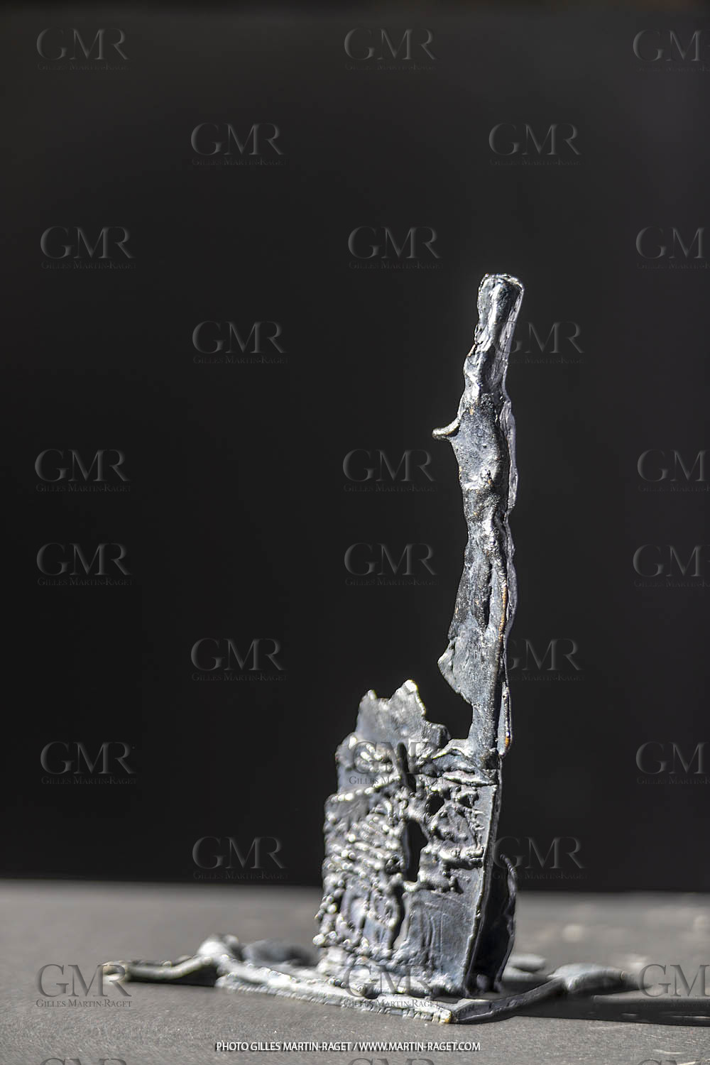 19 02 2020, Marseille (FRA,13), Oeuvre de Germaine Richier, Petit bronze n° 2, 1956, bronze patiné foncé, épreuve exposition, Fondeur : LThinot, Paris, 25 X 14,5 X 14 cm, collection particulière